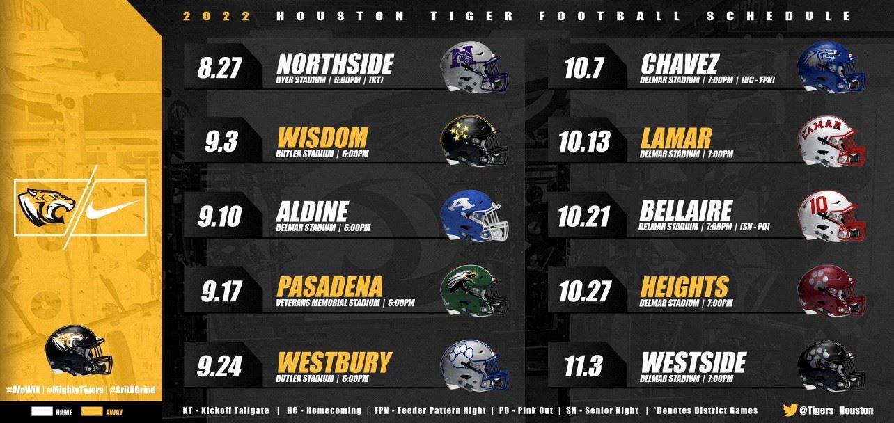 List of upcoming football games.